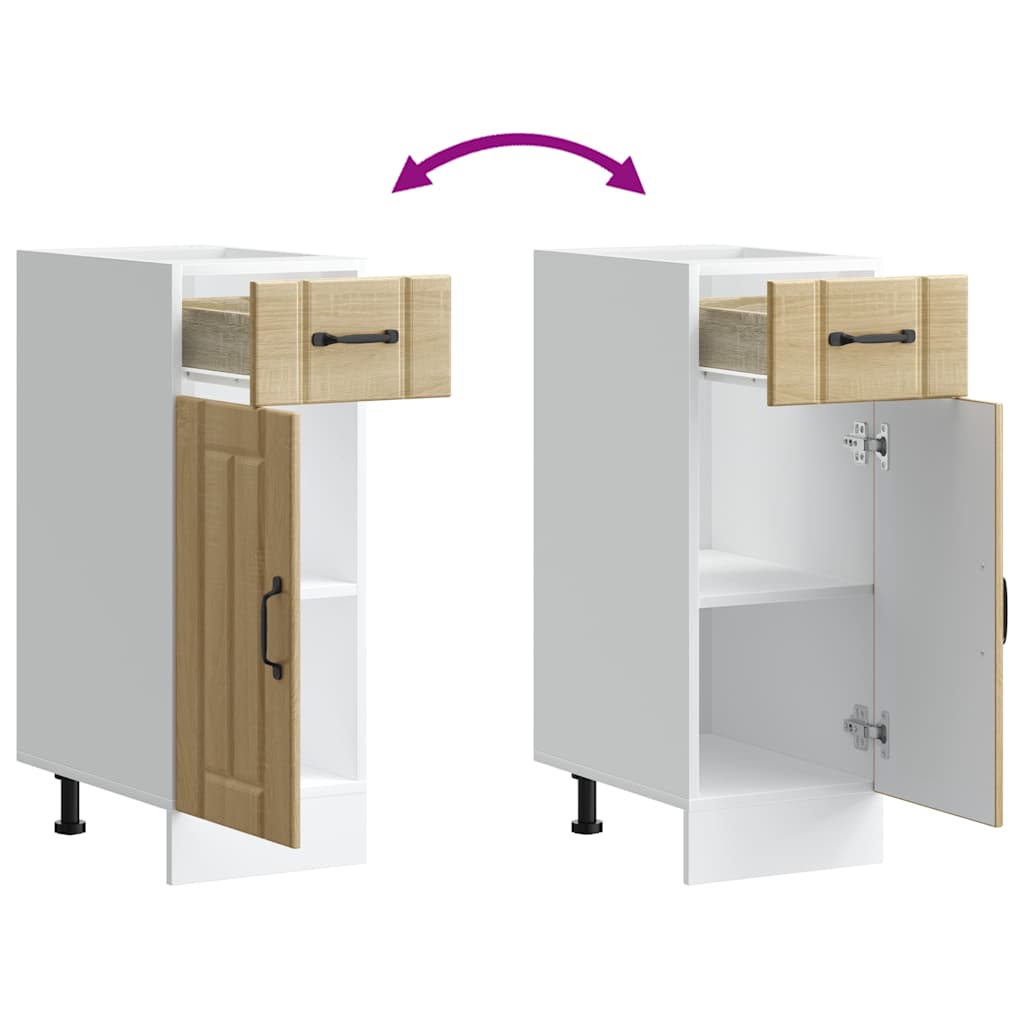 Base da Cucina Lucca Rovere Sonoma in Legno Multistrato 853700