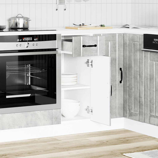 Base da Cucina Lucca Grigio Cemento in Legno Multistrato 853701