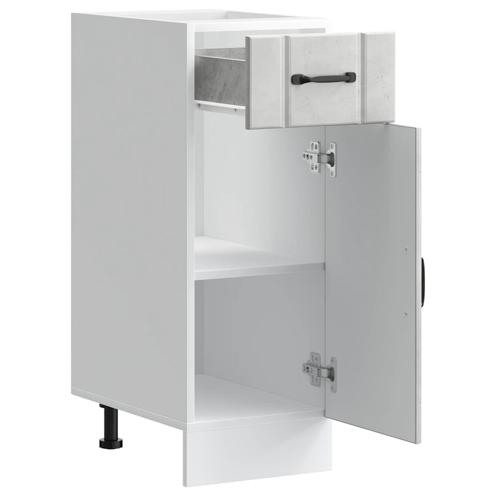 Base da Cucina Lucca Grigio Cemento in Legno Multistrato 853701