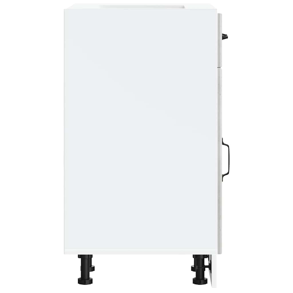 Base da Cucina Lucca Grigio Cemento in Legno Multistrato 853701