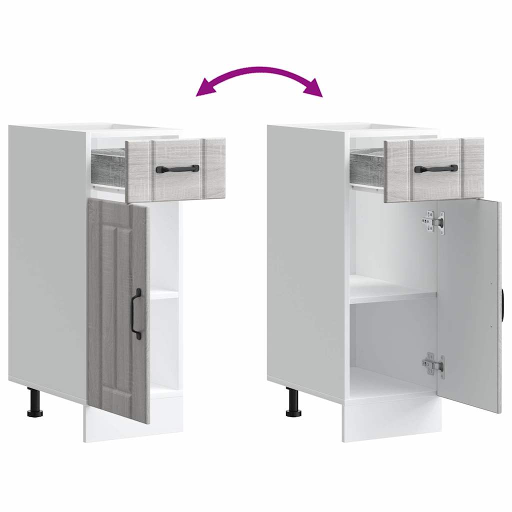 Base da Cucina Lucca Grigio Sonoma in Legno Multistrato 853703