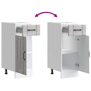 Base da Cucina Lucca Grigio Sonoma in Legno Multistrato 853703