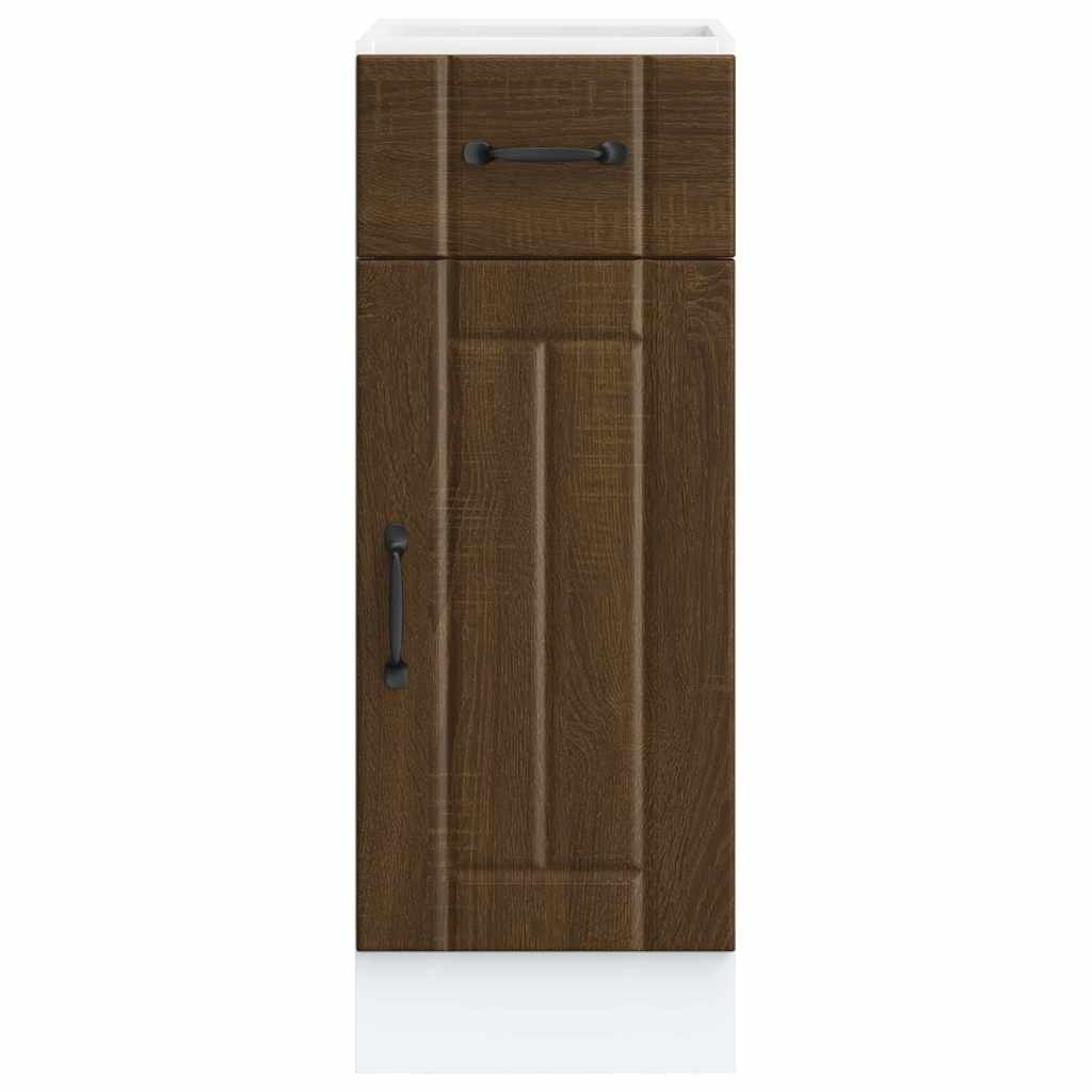 Base da Cucina Lucca Rovere Marrone in Legno Multistrato 853704