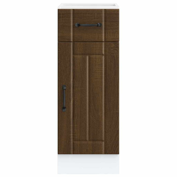 Base da Cucina Lucca Rovere Marrone in Legno Multistrato 853704