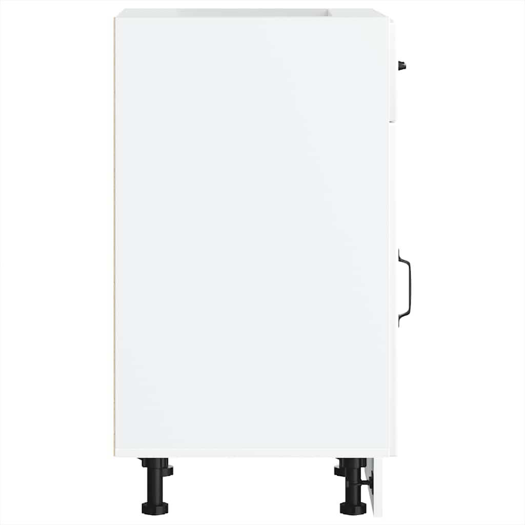 vidaXL Base da Cucina Lucca Bianco in Legno Multistrato