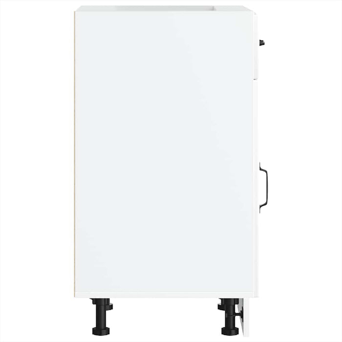 vidaXL Base da Cucina Lucca Bianco in Legno Multistrato