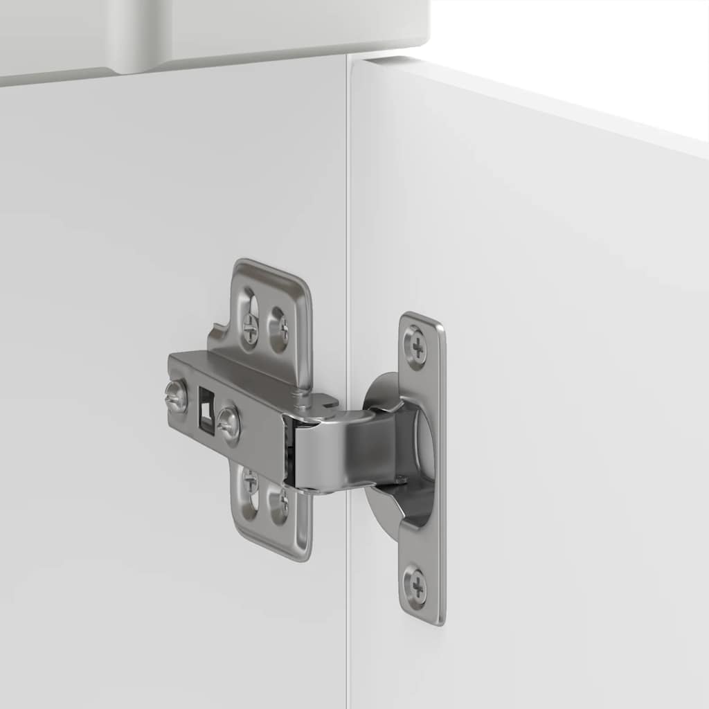 vidaXL Base da Cucina Lucca Bianco in Legno Multistrato