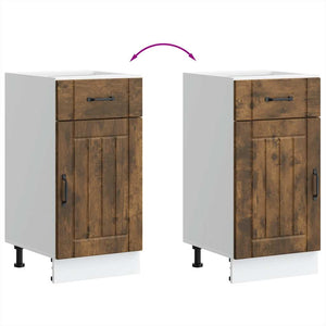 vidaXL Base da Cucina Lucca Rovere Fumo in Legno Multistrato