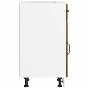 Base da Cucina Lucca Rovere Marrone in Legno Multistrato 853714