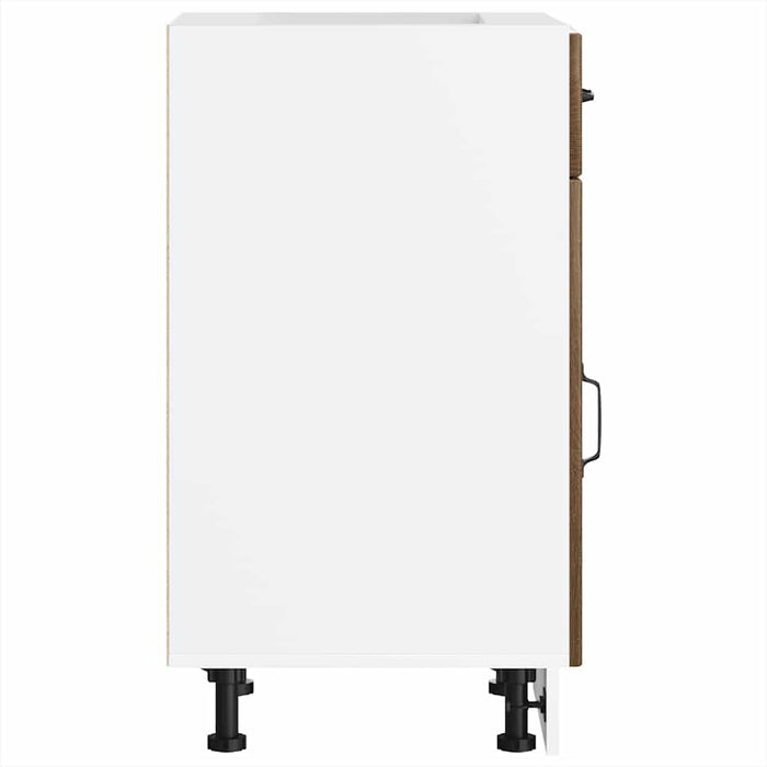 Base da Cucina Lucca Rovere Marrone in Legno Multistrato 853714