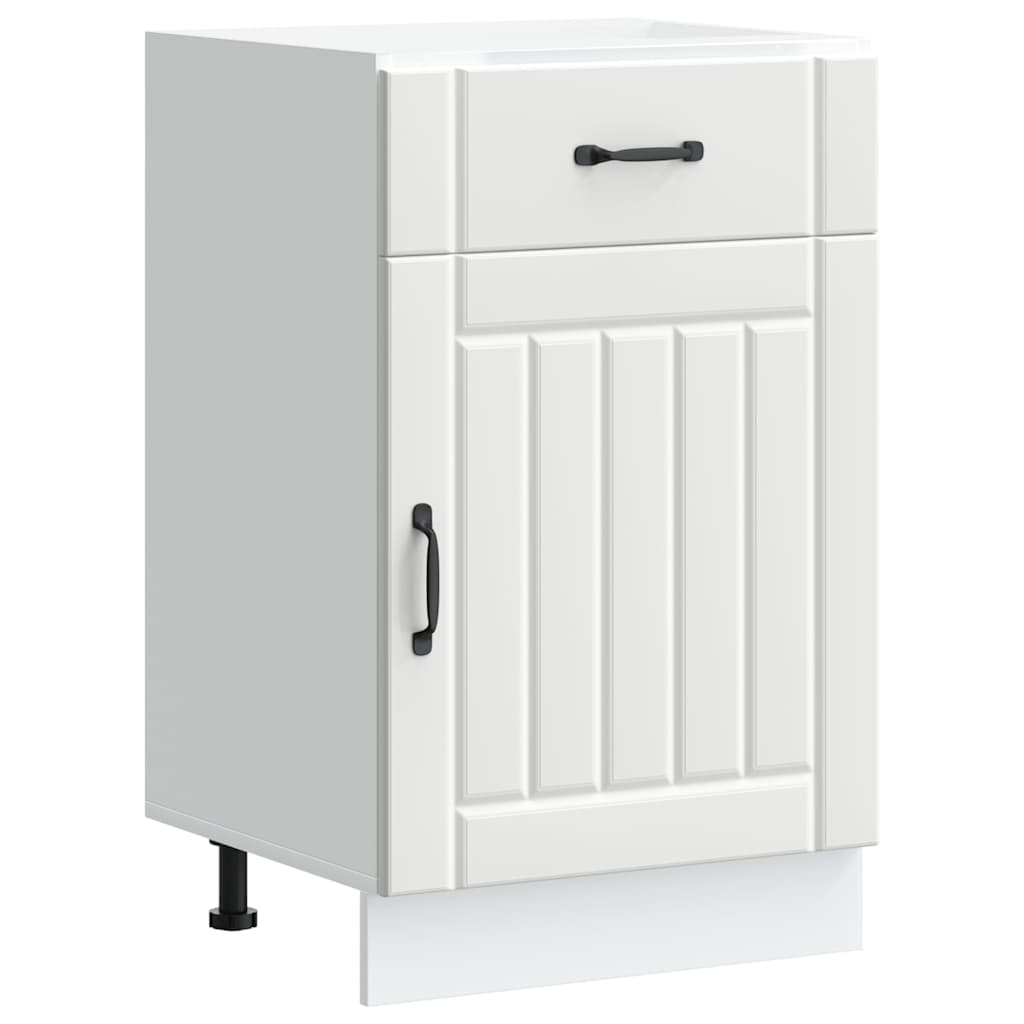 Base da Cucina Lucca Bianco in Legno Multistrato 853717