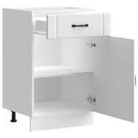 Base da Cucina Lucca Bianco in Legno Multistrato 853717