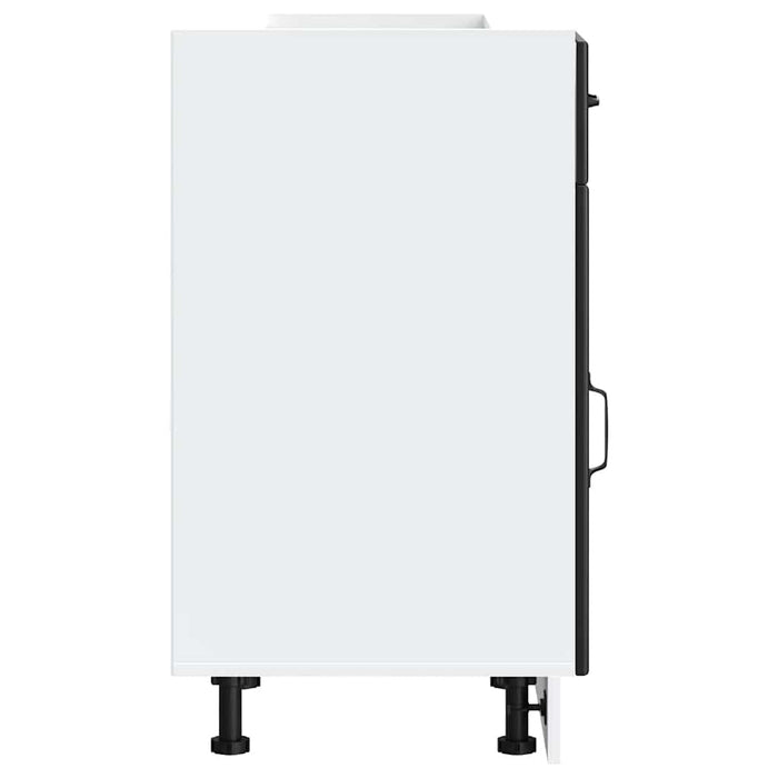 Base da Cucina Lucca Nero in Legno Multistrato 853718