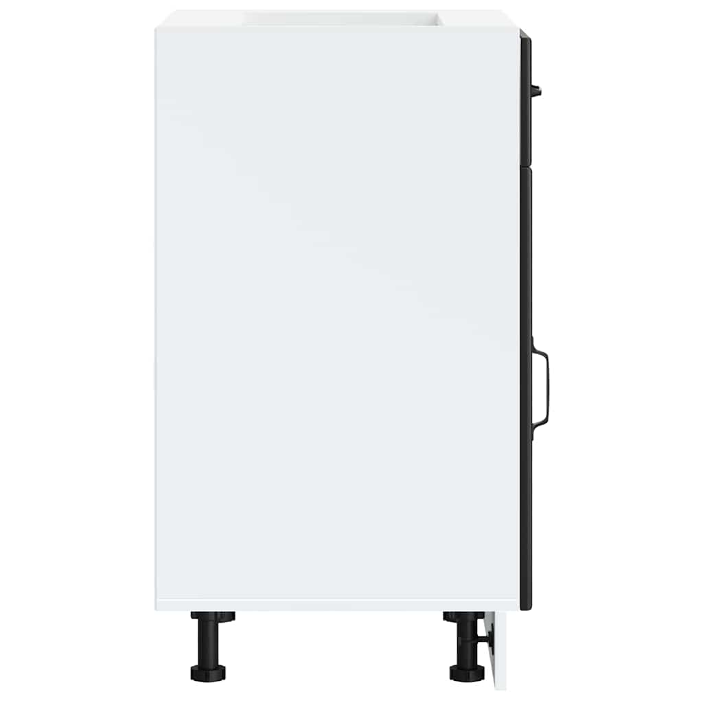 vidaXL Base da Cucina Lucca Nero in Legno Multistrato