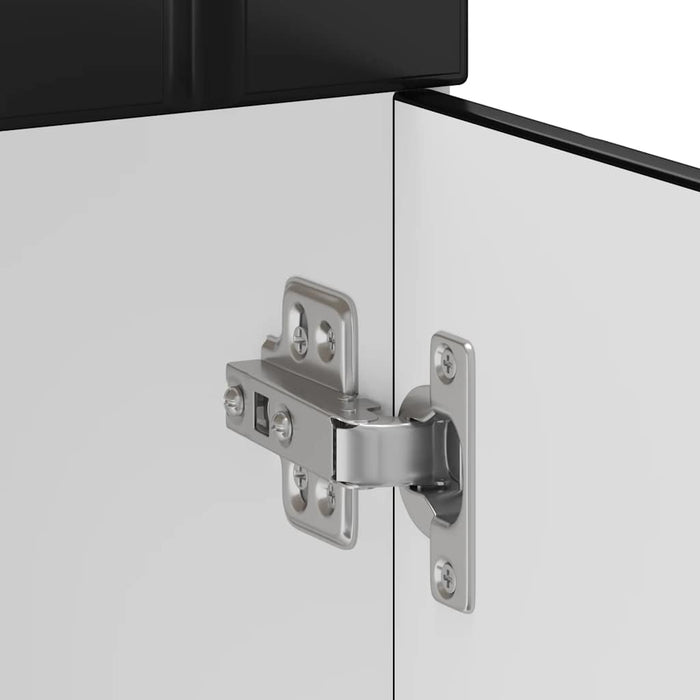 vidaXL Base da Cucina Lucca Nero in Legno Multistrato