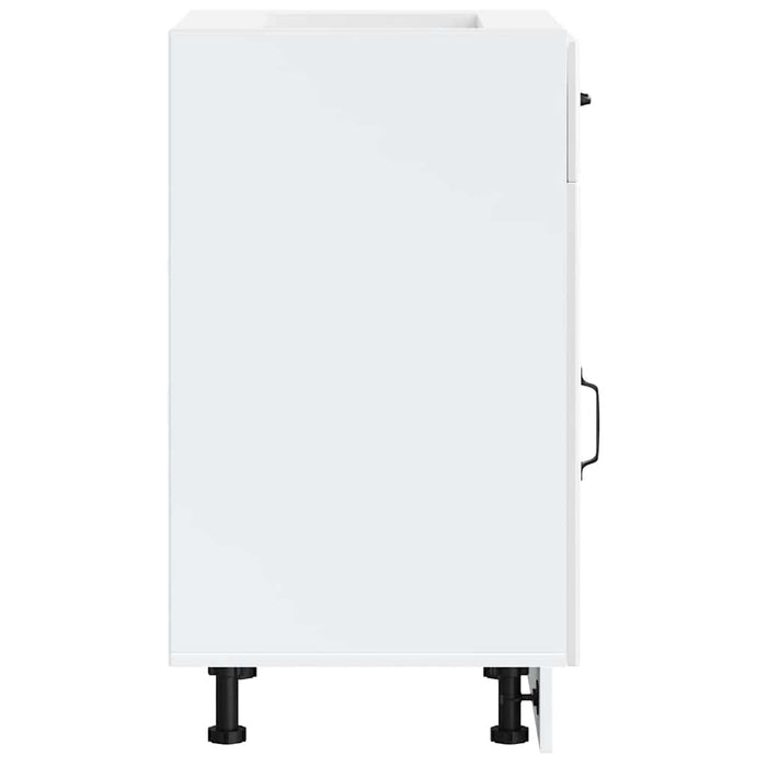 Base da Cucina Lucca Bianco Lucido in Legno Multistrato 853719