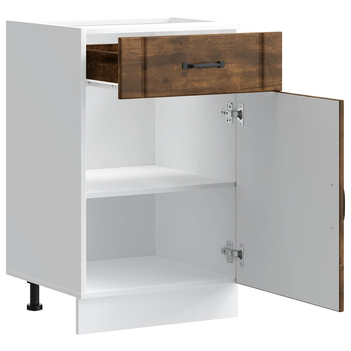 Base da Cucina Lucca Rovere Fumo in Legno Multistrato 853722