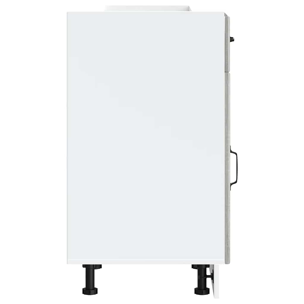 Base da Cucina Lucca Grigio Sonoma in Legno Multistrato 853723