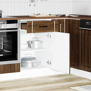 vidaXL Base da Cucina Lucca Rovere Marrone in Legno Multistrato