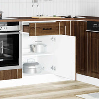 Base da Cucina Lucca Rovere Marrone in Legno Multistrato 853724