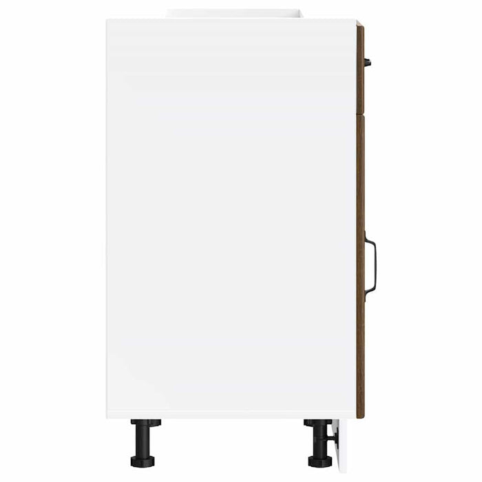 Base da Cucina Lucca Rovere Marrone in Legno Multistrato 853724