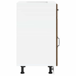 vidaXL Base da Cucina Lucca Rovere Marrone in Legno Multistrato