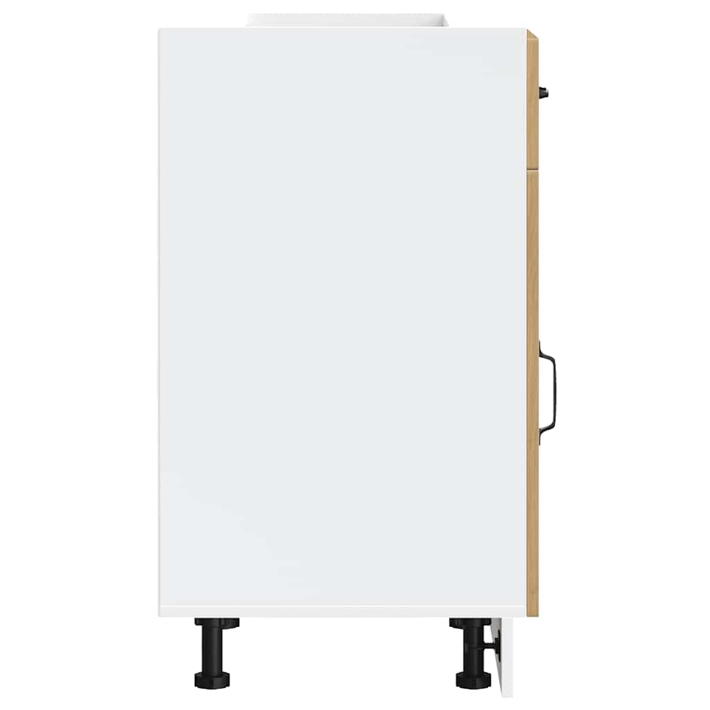 Base da Cucina-Mobile Base da Cucina Lucca Rovere Artigianale in Legno Multistrato 357725