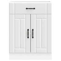 Base da Cucina Lucca Bianco in Legno Multistrato 853727