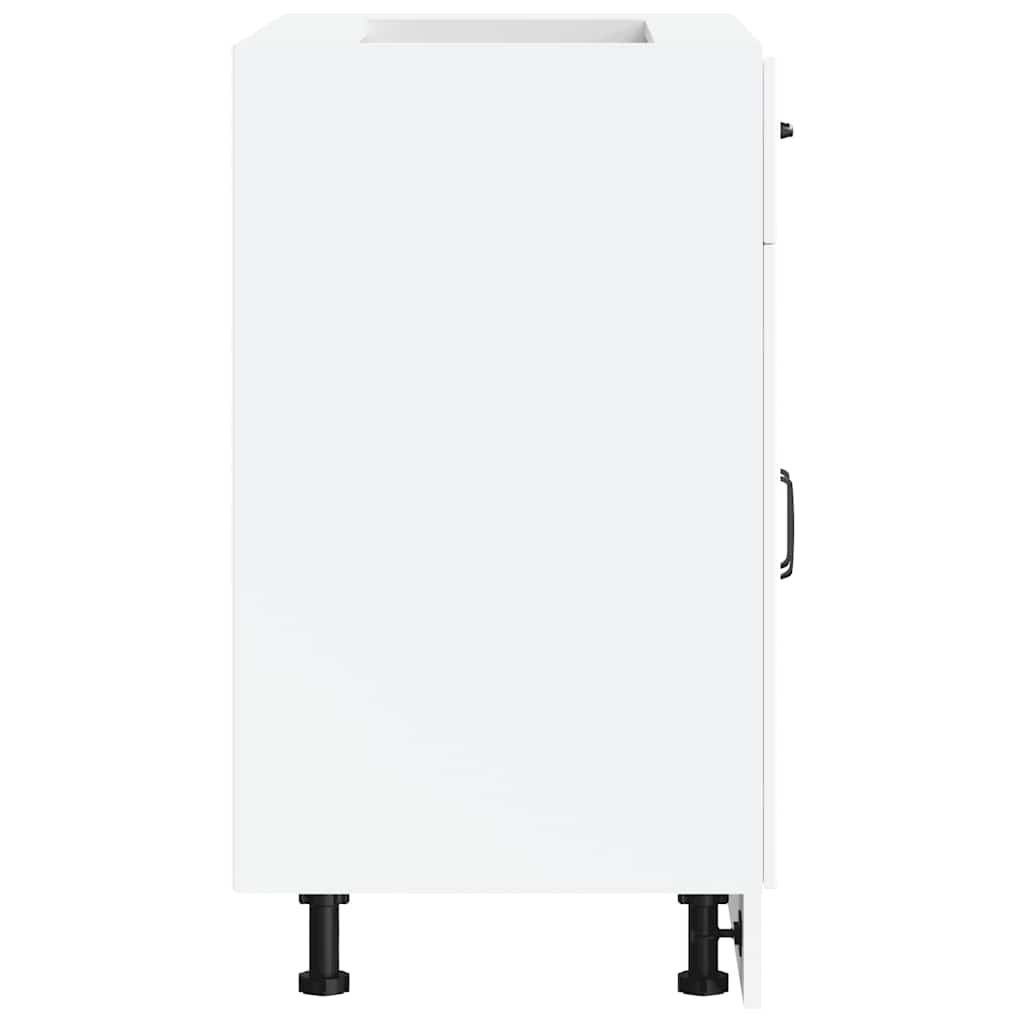 vidaXL Base da Cucina Lucca Bianco in Legno Multistrato