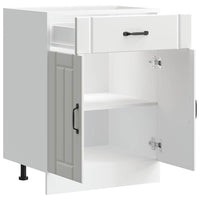 Base da Cucina-Mobile Base da Cucina Lucca Bianco in Legno Multistrato 595225