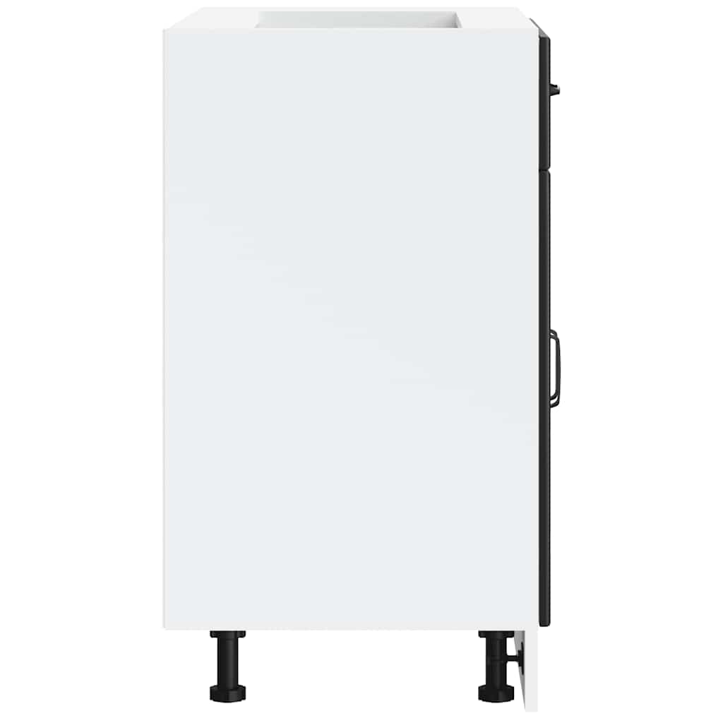 Base da Cucina Lucca Nero in Legno Multistrato 853728