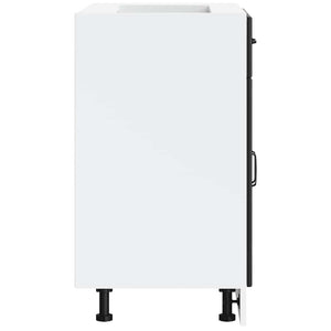 Base da Cucina Lucca Nero in Legno Multistrato 853728