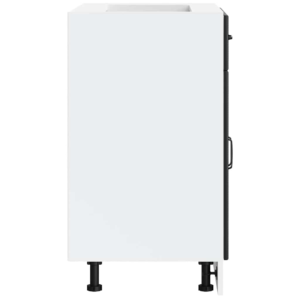 Base da Cucina-Mobile Base da Cucina Lucca Nero in Legno Multistrato 674652