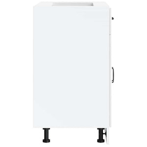 Base da Cucina Lucca Bianco Lucido in Legno Multistrato 853729