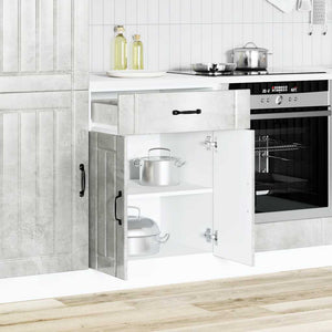 Base da Cucina-Mobile Base da Cucina Lucca Grigio Cemento in Legno Multistrato 303549