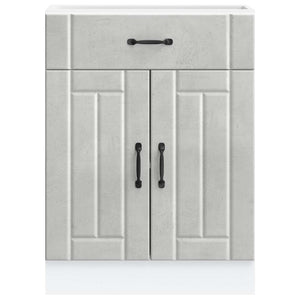 Base da Cucina Lucca Grigio Cemento in Legno Multistrato 853731