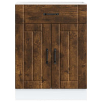 Base da Cucina Lucca Rovere Fumo in Legno Multistrato 853732