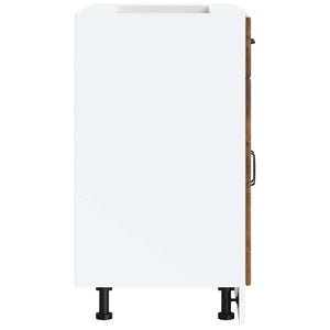 vidaXL Base da Cucina Lucca Rovere Fumo in Legno Multistrato