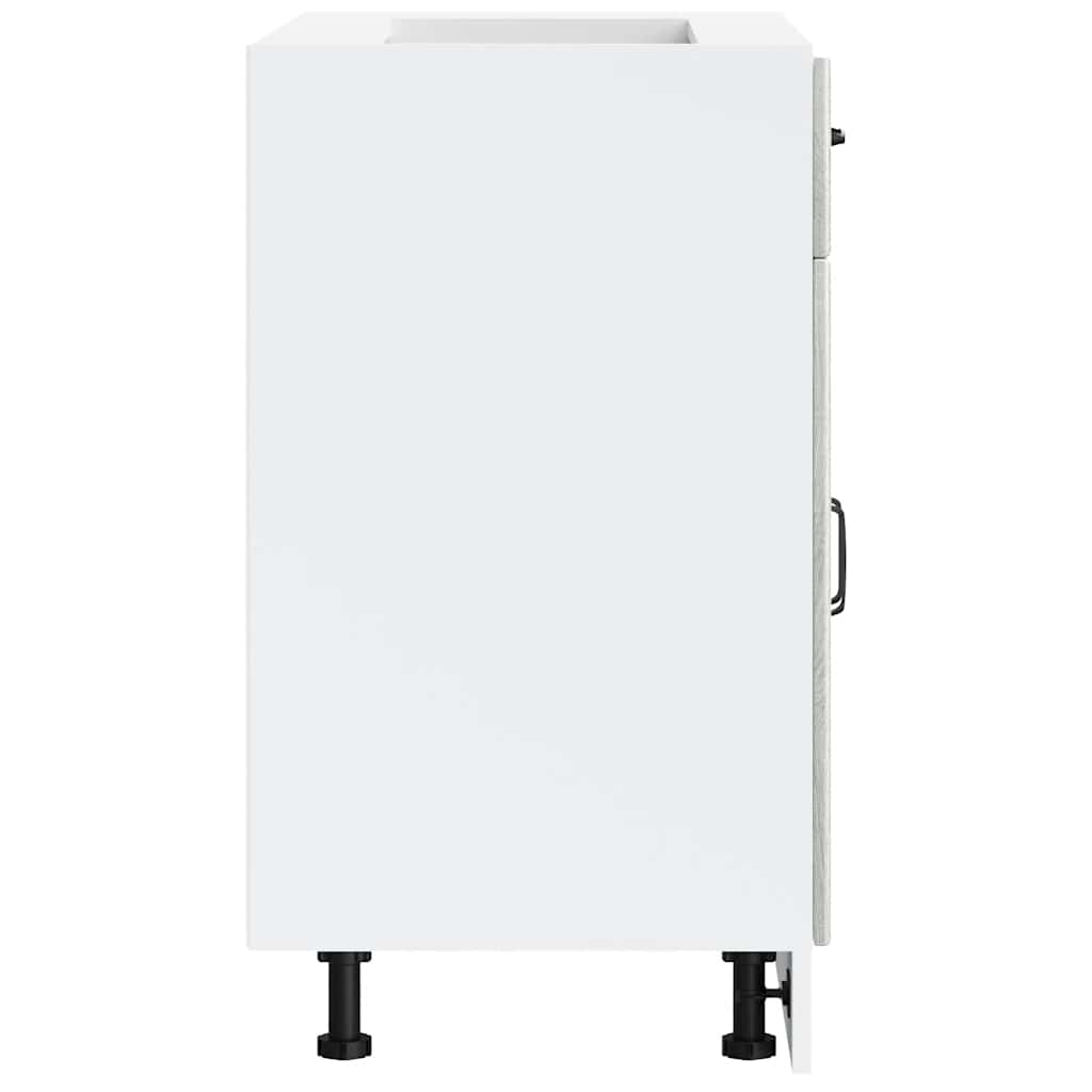 Base da Cucina-Mobile Base da Cucina Lucca Grigio Sonoma in Legno Multistrato 312429