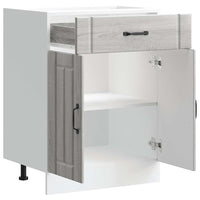 Base da Cucina Lucca Grigio Sonoma in Legno Multistrato 853733