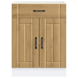 Base da Cucina Lucca Rovere Artigianale in Legno Multistrato