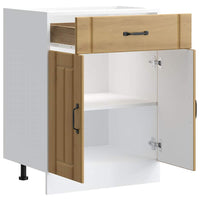 Base da Cucina Lucca Rovere Artigianale in Legno Multistrato 853736