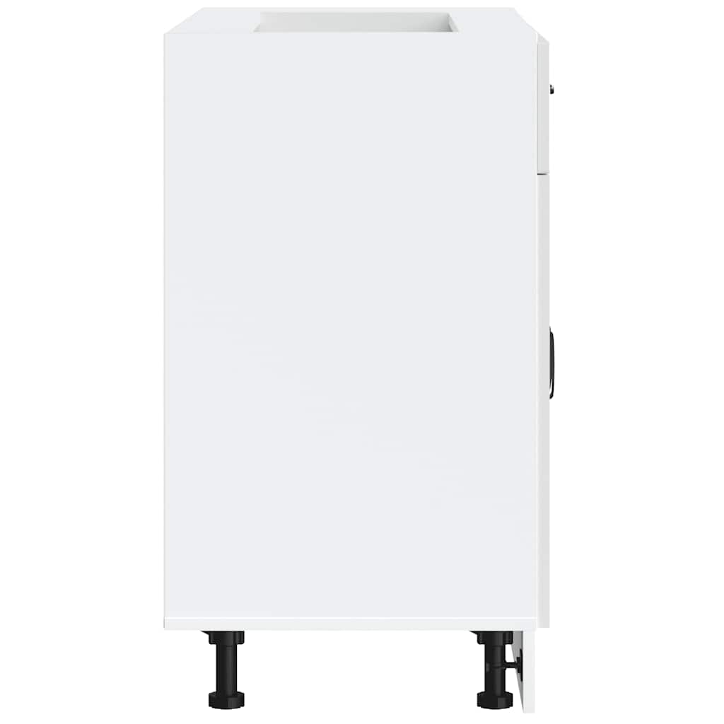 Base da Cucina-Mobile Base da Cucina Lucca Bianco in Legno Multistrato 236790