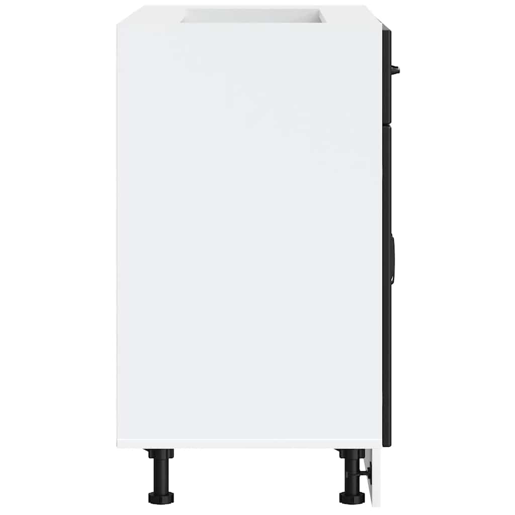 vidaXL Base da Cucina Lucca Nero in Legno Multistrato