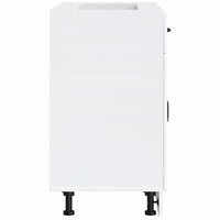 vidaXL Base da Cucina Lucca Bianco Lucido in Legno Multistrato