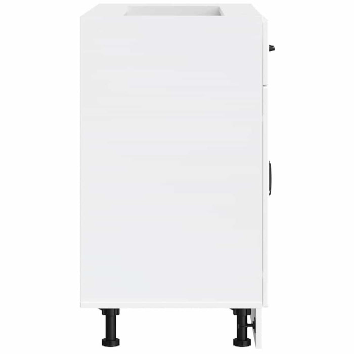 Base da Cucina Lucca Bianco Lucido in Legno Multistrato 853739