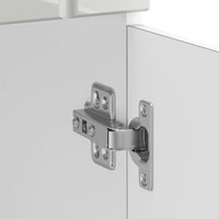 vidaXL Base da Cucina Lucca Bianco Lucido in Legno Multistrato