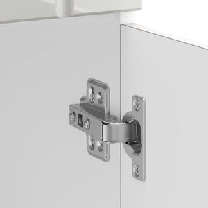 vidaXL Base da Cucina Lucca Bianco Lucido in Legno Multistrato