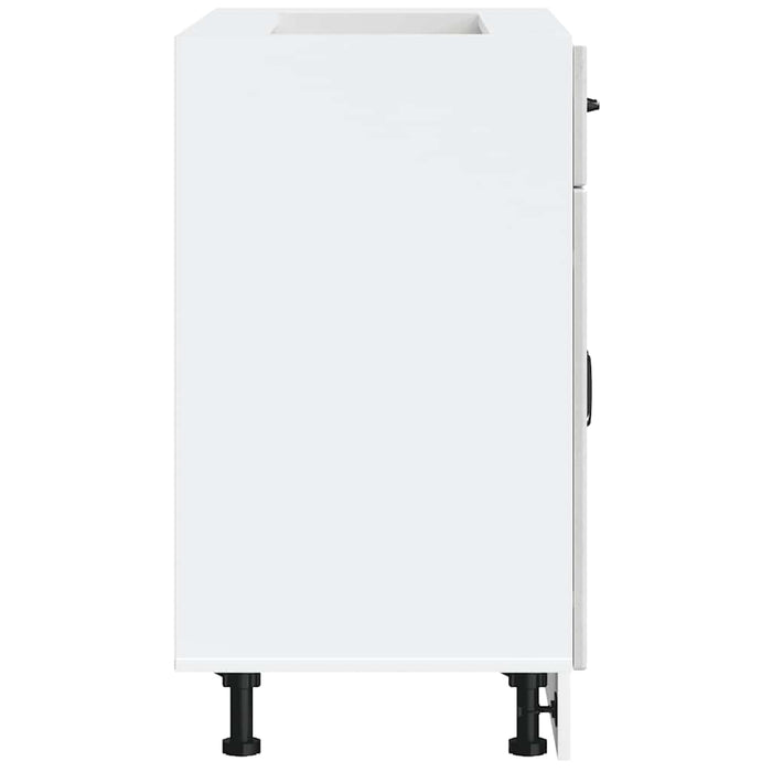 Base da Cucina-Mobile Base da Cucina Lucca Grigio Cemento in Legno Multistrato 456995