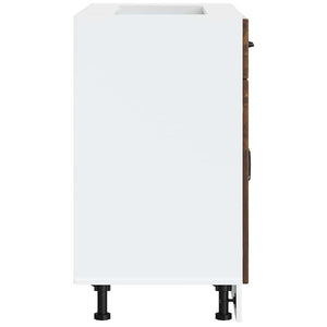 Base da Cucina Lucca Rovere Fumo in Legno Multistrato 853742